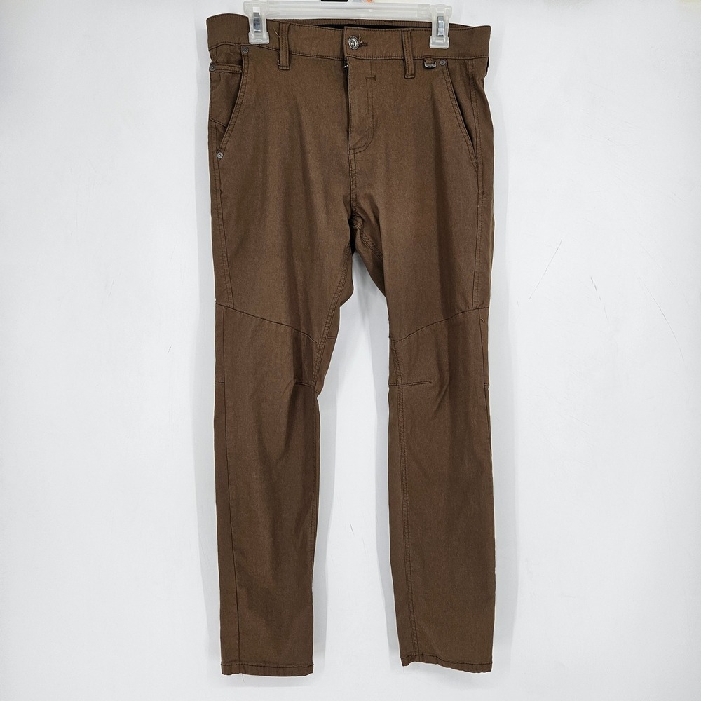 Projek Raw Performance Pants Mens 32 Khaki Bungee Stretch‎ Outdoors Casual